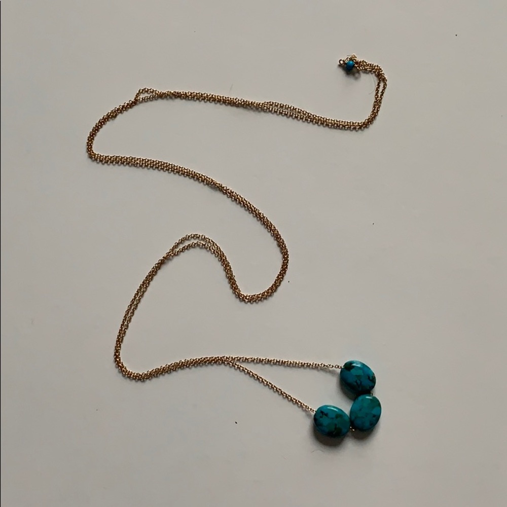 Gold + Turquoise Necklace